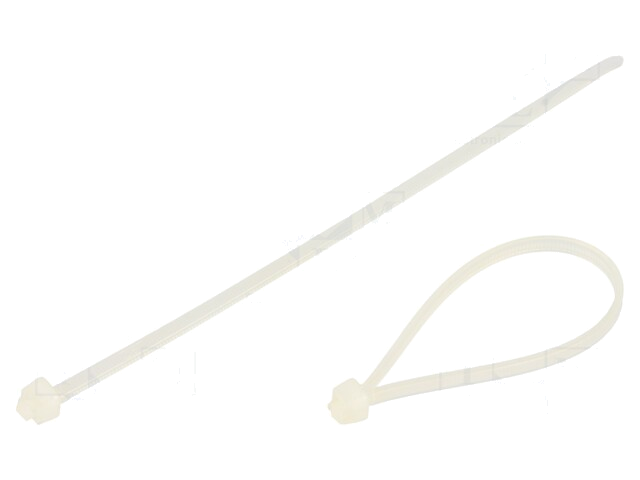 Kabelbinder; L: 102mm; W: 2,4mm; polyamide; 80N; natuurlijk; UL94V-2 Kabelbinder; L: 102mm; W: 2,4mm; polyamide; 80N; natuurlijk; UL94V-2